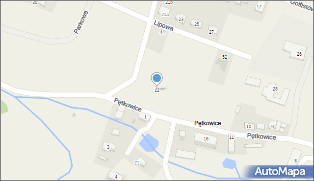 Pętkowice, Pętkowice, 12, mapa Pętkowice