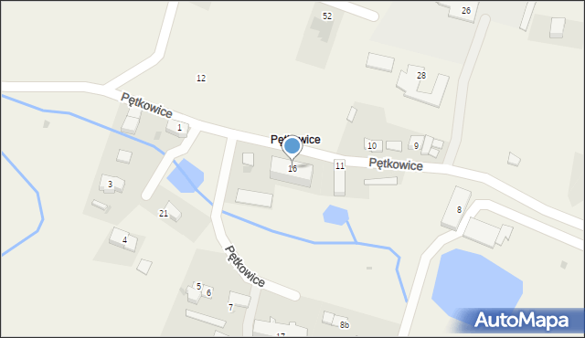 Pętkowice, Pętkowice, 16, mapa Pętkowice