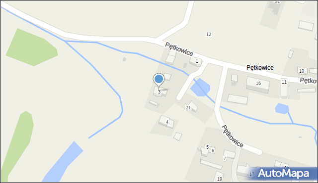 Pętkowice, Pętkowice, 3, mapa Pętkowice