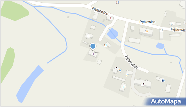 Pętkowice, Pętkowice, 4a, mapa Pętkowice