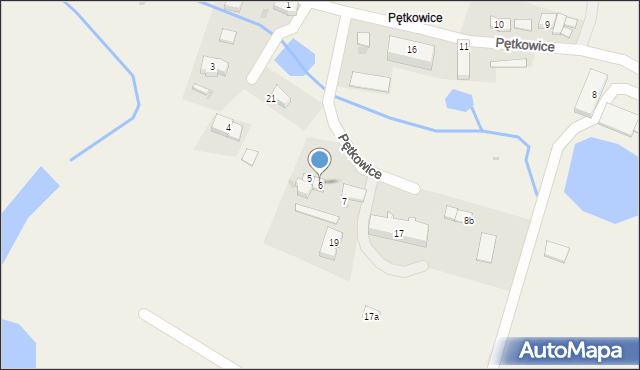 Pętkowice, Pętkowice, 6, mapa Pętkowice