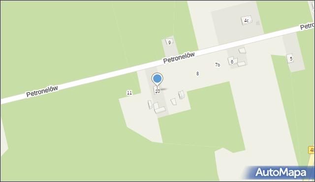 Petronelów, Petronelów, 10, mapa Petronelów