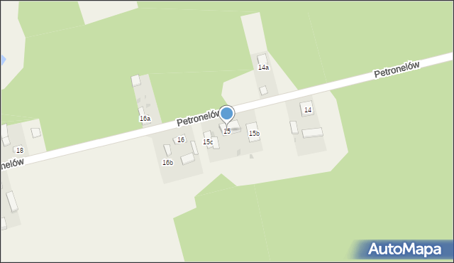 Petronelów, Petronelów, 15, mapa Petronelów