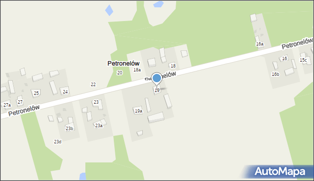 Petronelów, Petronelów, 19, mapa Petronelów