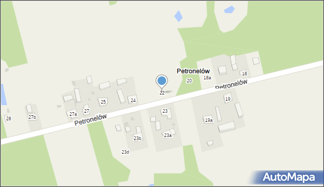 Petronelów, Petronelów, 22, mapa Petronelów