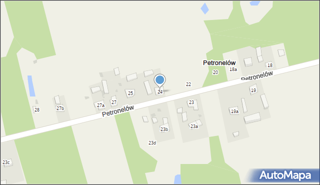 Petronelów, Petronelów, 24, mapa Petronelów