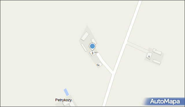 Petrykozy, Petrykozy, 6, mapa Petrykozy