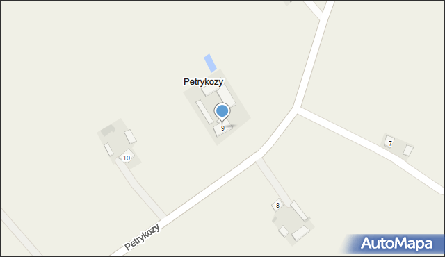 Petrykozy, Petrykozy, 9, mapa Petrykozy