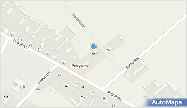 Petrykozy, Petrykozy, 5b, mapa Petrykozy