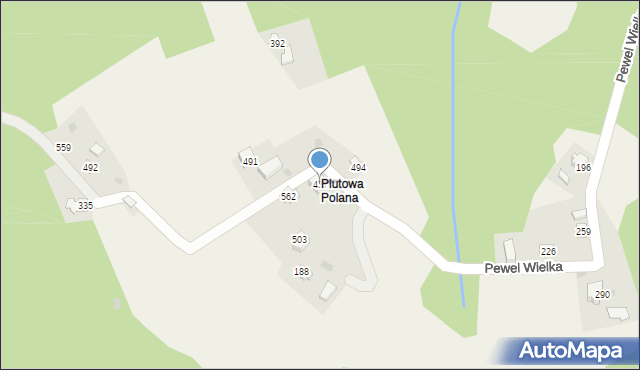 Pewel Wielka, Pewel Wielka, 437, mapa Pewel Wielka