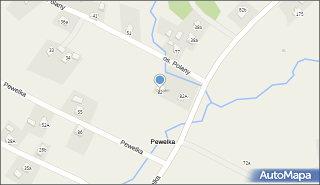 Pewelka, Pewelka, 82, mapa Pewelka