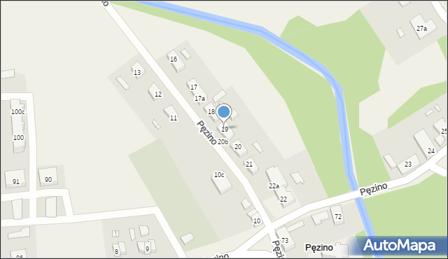 Pęzino, Pęzino, 19, mapa Pęzino