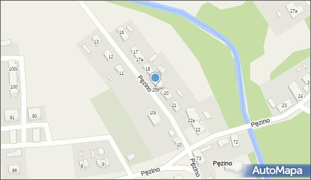 Pęzino, Pęzino, 20b, mapa Pęzino