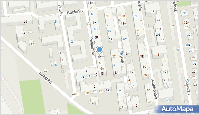 Piaseczno, Pelikanów, 6C, mapa Piaseczno