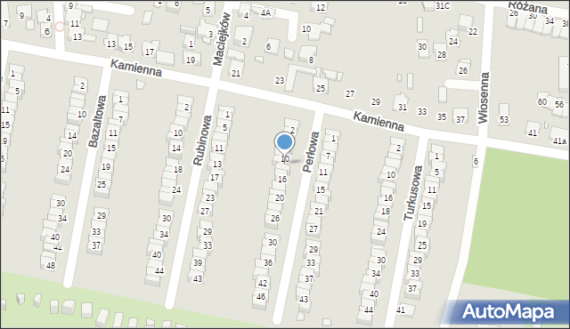 Piekary Śląskie, Perłowa, 12, mapa Piekary Śląskie