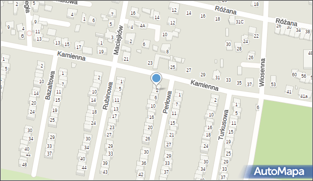 Piekary Śląskie, Perłowa, 2, mapa Piekary Śląskie