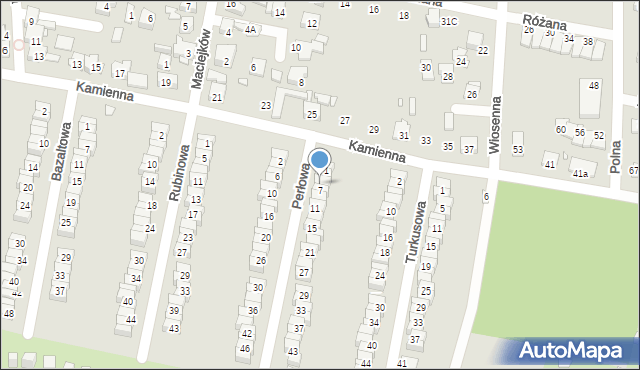 Piekary Śląskie, Perłowa, 5, mapa Piekary Śląskie