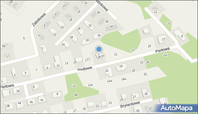 Pierwoszyno, Perłowa, 19, mapa Pierwoszyno