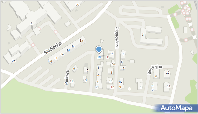 Police, Perłowa, 10, mapa Police