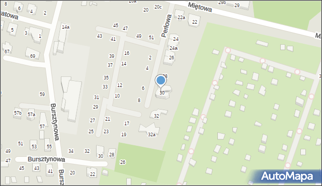 Poznań, Perłowa, 11, mapa Poznania