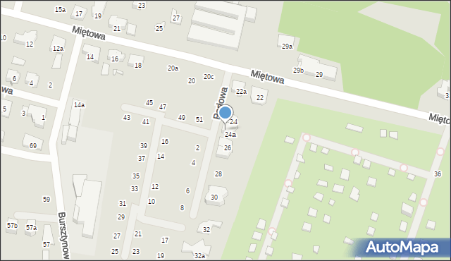 Poznań, Perłowa, 3, mapa Poznania