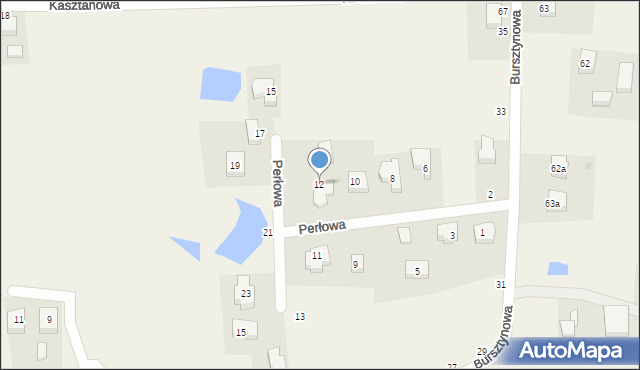 Przodkowo, Perłowa, 12, mapa Przodkowo