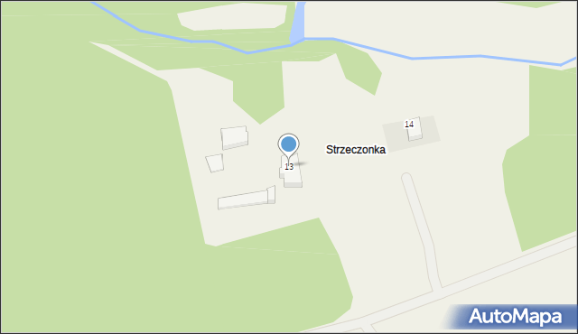 Rozwory, Pędziszewo, 13, mapa Rozwory