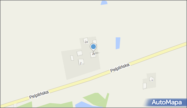 Rudno, Pelplińska, 2b, mapa Rudno