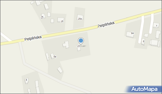 Rudnopole, Pelplińska, 15, mapa Rudnopole