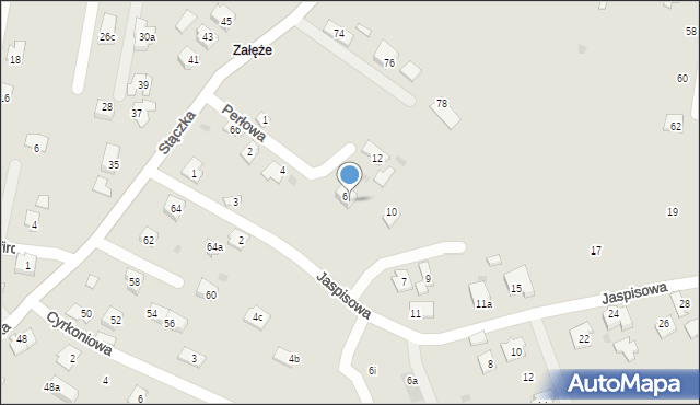 Rzeszów, Perłowa, 8, mapa Rzeszów