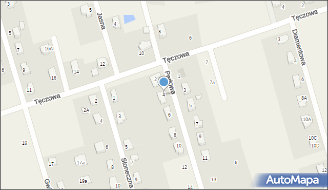 Sobin, Perłowa, 4, mapa Sobin