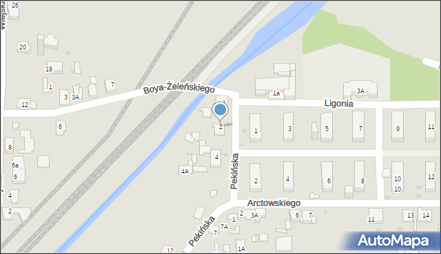 Sosnowiec, Pekińska, 2, mapa Sosnowca