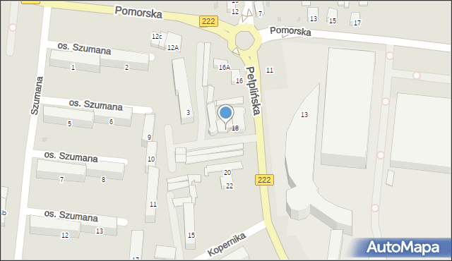 Starogard Gdański, Pelplińska, 18A, mapa Starogard Gdański