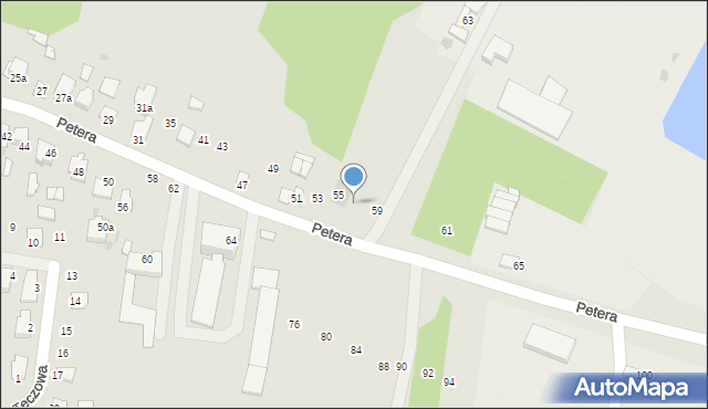 Tomaszów Lubelski, Petera Janusza, 57, mapa Tomaszów Lubelski