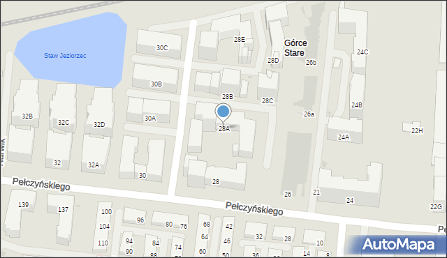 Warszawa, Pełczyńskiego Tadeusza, gen., 28A, mapa Warszawy