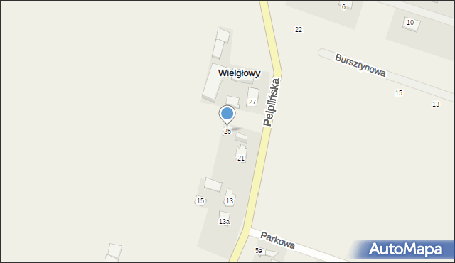 Wielgłowy, Pelplińska, 25, mapa Wielgłowy