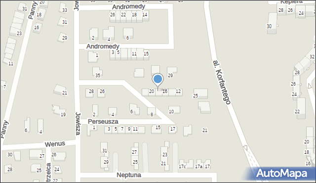 Zabrze, Perseusza, 18, mapa Zabrza