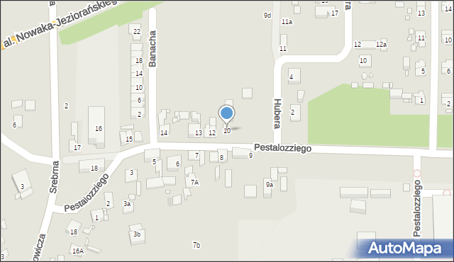 Zabrze, Pestalozziego Johanna, 10, mapa Zabrza