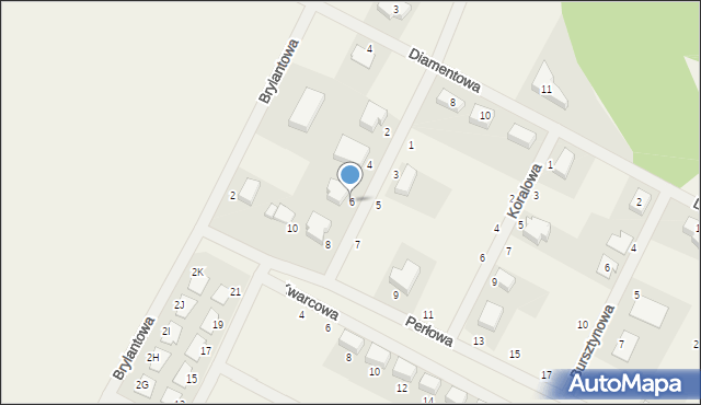 Zbrudzewo, Perłowa, 6, mapa Zbrudzewo