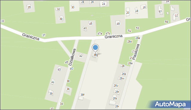 Adolfów, Piaskowa, 38g, mapa Adolfów