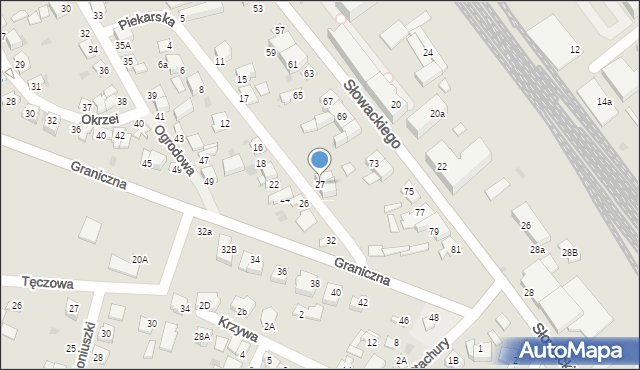 Aleksandrów Kujawski, Piekarska, 27, mapa Aleksandrów Kujawski
