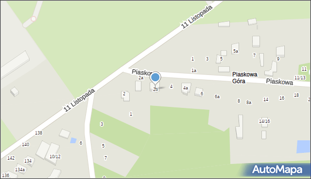 Aleksandrów Łódzki, Piaskowa, 2b, mapa Aleksandrów Łódzki