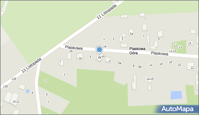 Aleksandrów Łódzki, Piaskowa, 4a, mapa Aleksandrów Łódzki