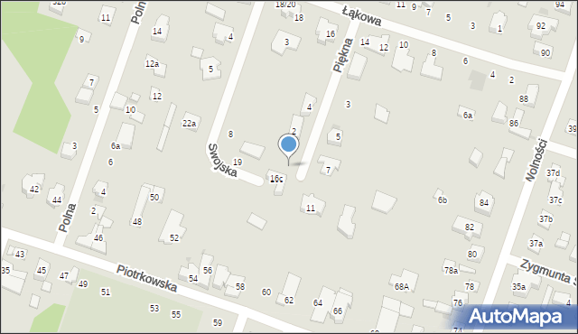Aleksandrów Łódzki, Piękna, 6/8, mapa Aleksandrów Łódzki