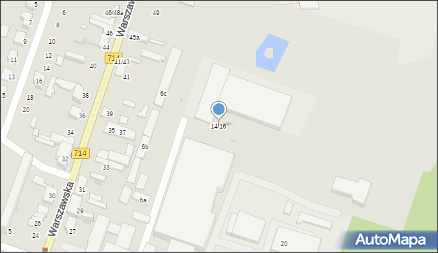 Aleksandrów Łódzki, Piotrkowska, 14/16, mapa Aleksandrów Łódzki