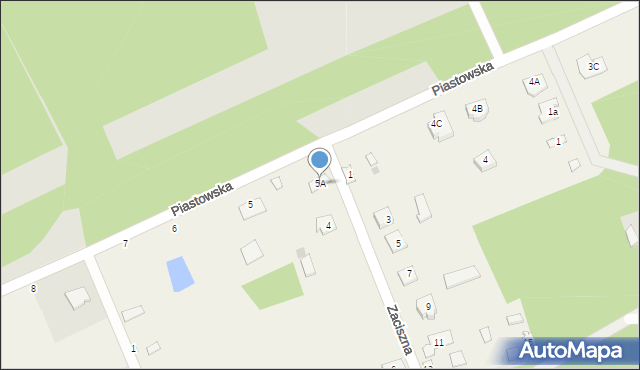 Aleksandrówka, Piastowska, 5A, mapa Aleksandrówka