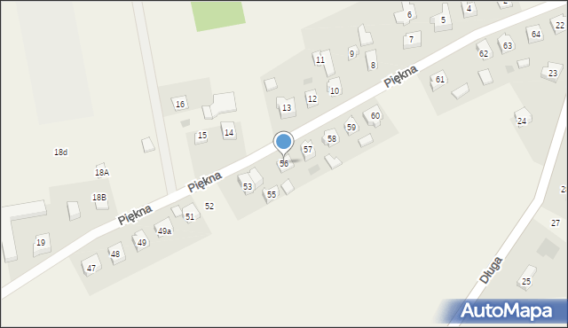 Bałdowo, Piękna, 56, mapa Bałdowo