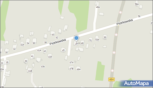 Bełchatów, Piotrkowska, 47, mapa Bełchatów