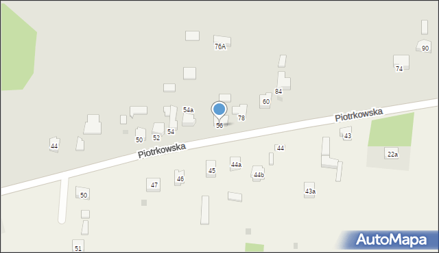 Bełchatów, Piotrkowska, 56, mapa Bełchatów