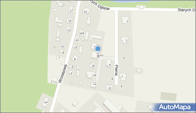 Białobrzegi, Piwna, 18, mapa Białobrzegi
